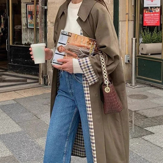 Marie trenchcoat i denim