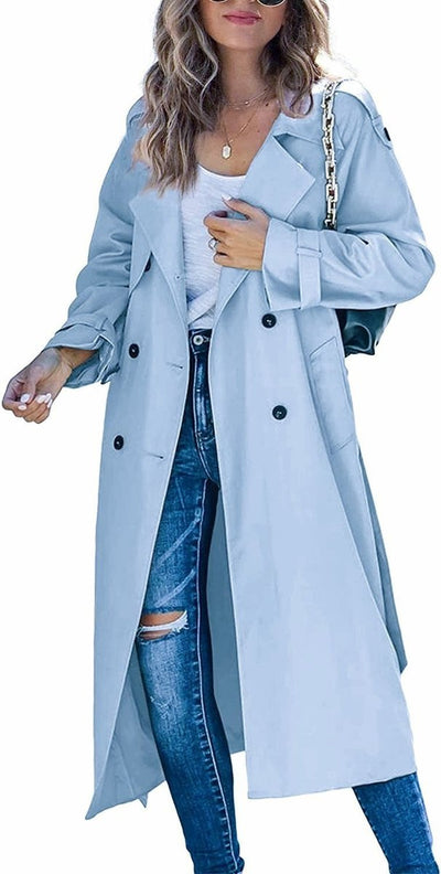 Sophie trenchcoat med knappslå