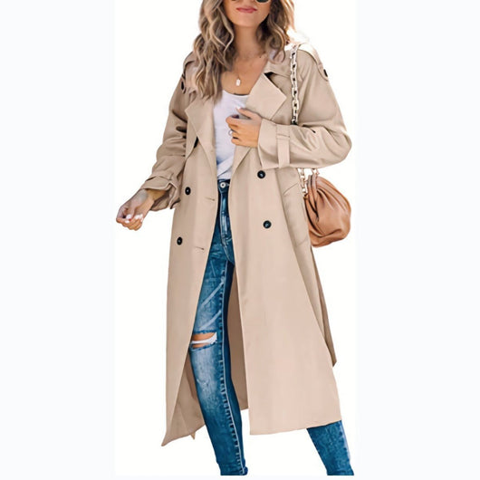 Sophie trenchcoat med knappslå