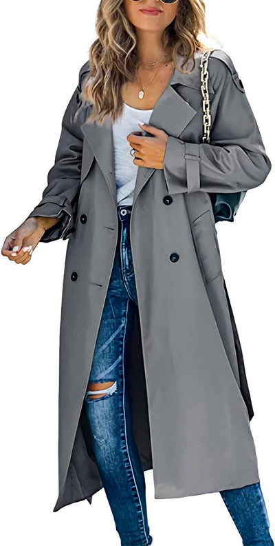 Sophie trenchcoat med knappslå