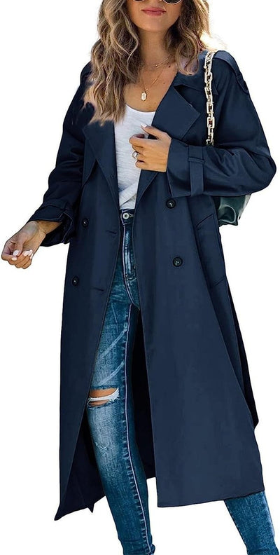 Sophie trenchcoat med knappslå