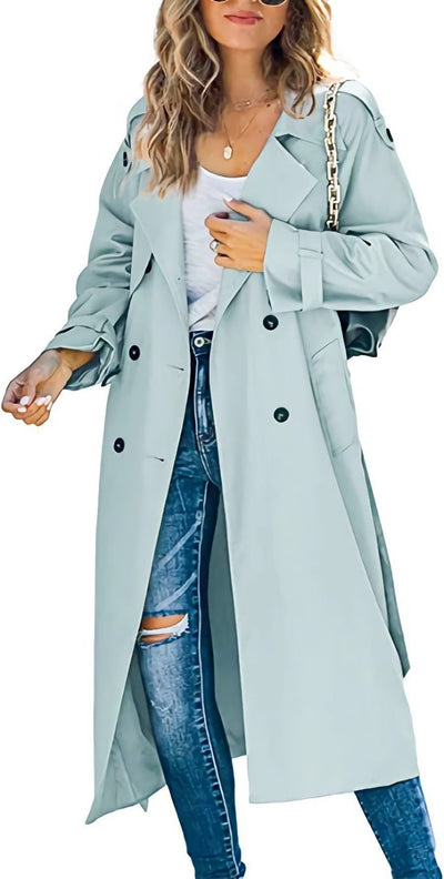 Sophie trenchcoat med knappslå