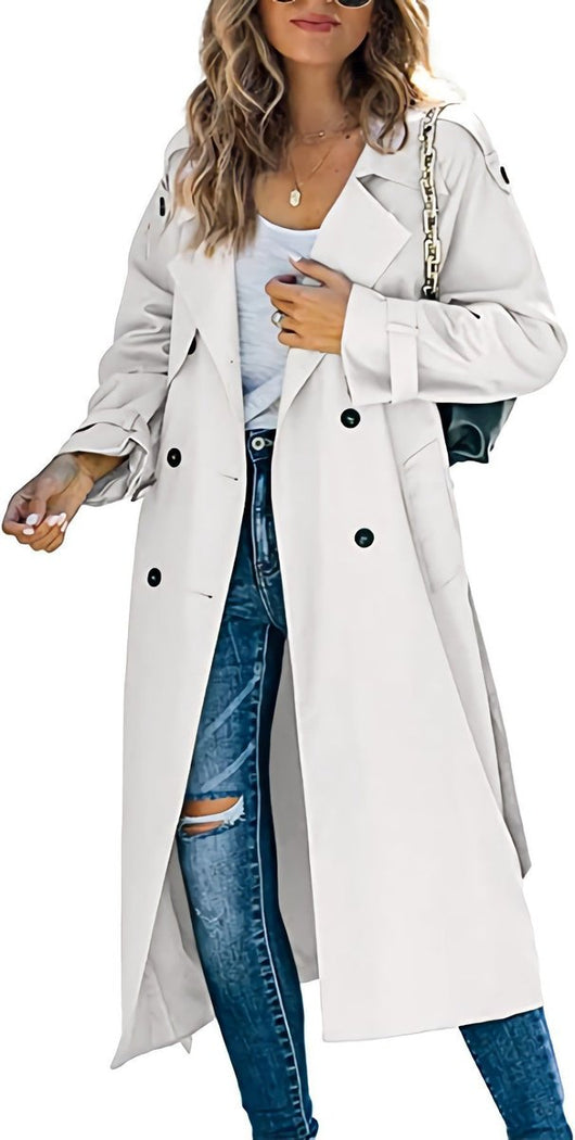Sophie trenchcoat med knappslå
