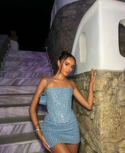 Emilia topp i denim