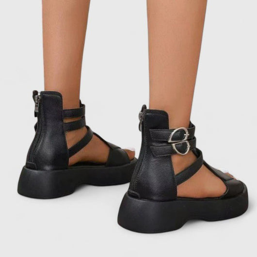 Sophie sandaler med dragkedja