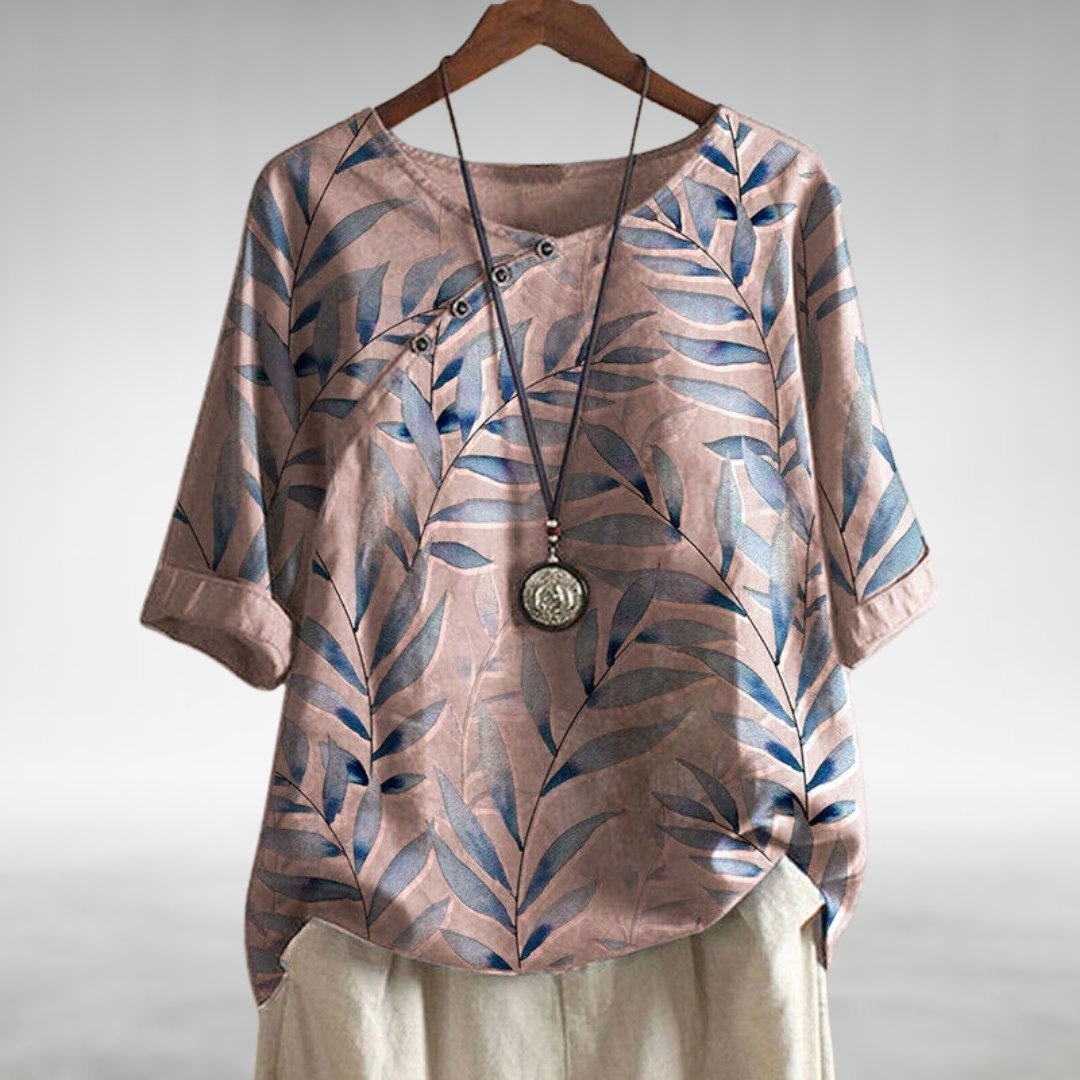 Frieda blus i linne