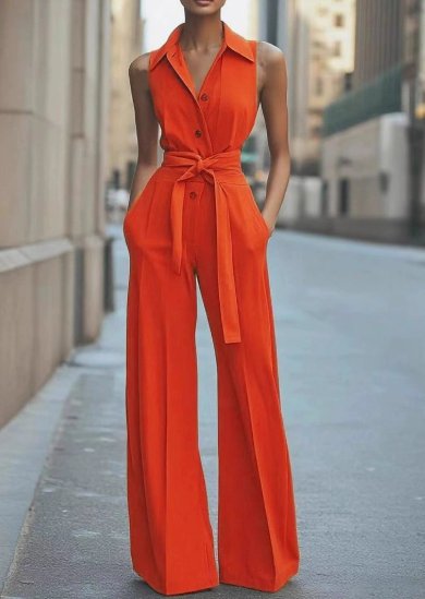 Marie jumpsuit med knappslå