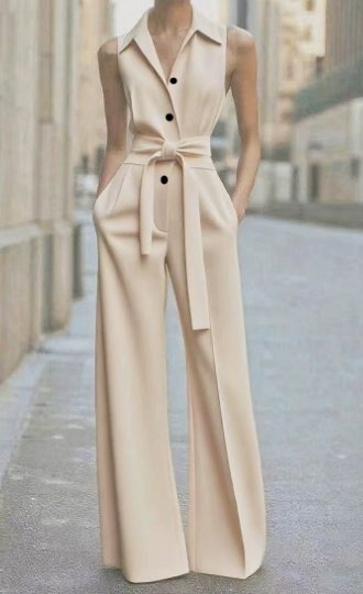 Marie jumpsuit med knappslå