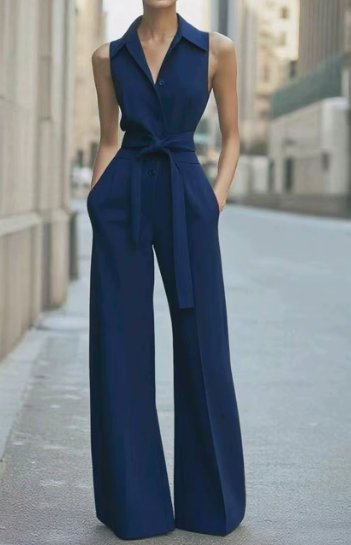 Marie jumpsuit med knappslå