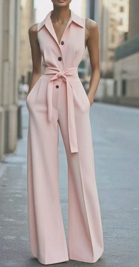 Marie jumpsuit med knappslå
