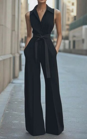 Marie jumpsuit med knappslå