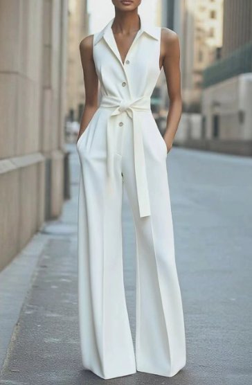 Marie jumpsuit med knappslå
