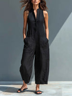 Annika jumpsuit med ståkrage