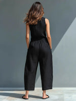 Annika jumpsuit med ståkrage