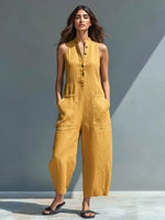 Annika jumpsuit med ståkrage