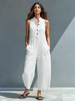 Annika jumpsuit med ståkrage