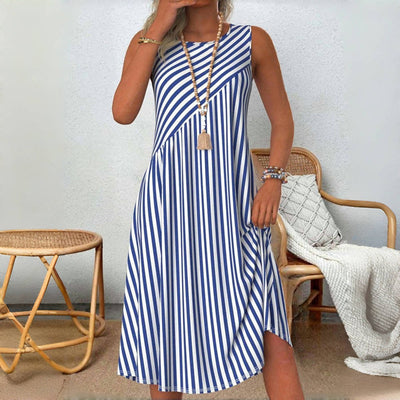Marie sommarklänning med ärmlös