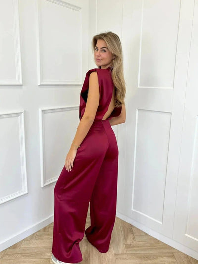 Clara jumpsuit i satin