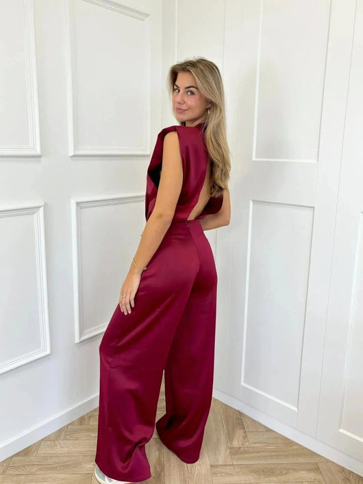 Clara jumpsuit i satin