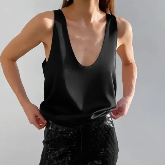 Hannah topp i satin