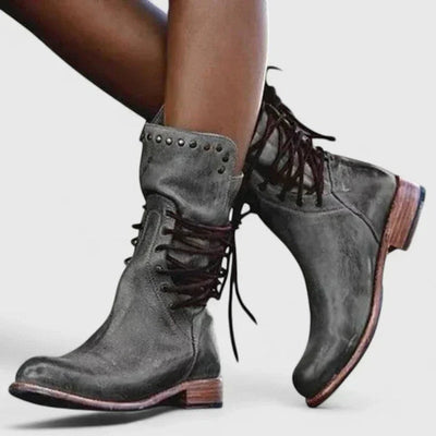 Elfriede boots i läder