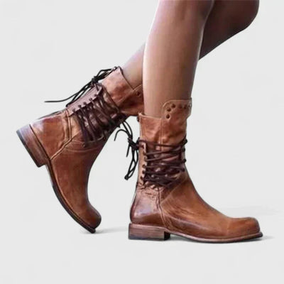 Elfriede boots i läder