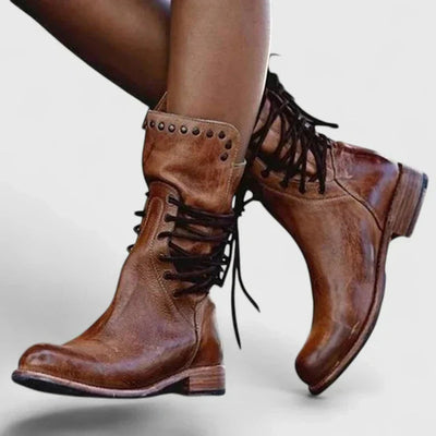 Elfriede boots i läder