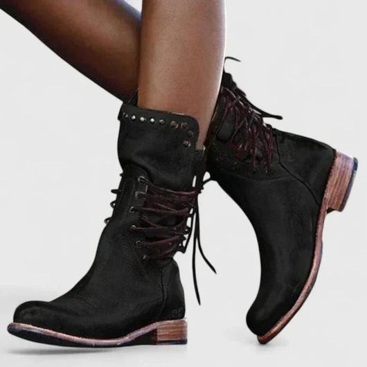Elfriede boots i läder