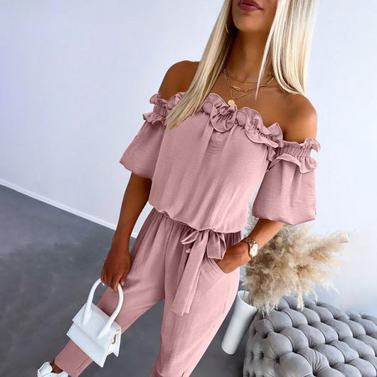 Amelie jumpsuit med volanger