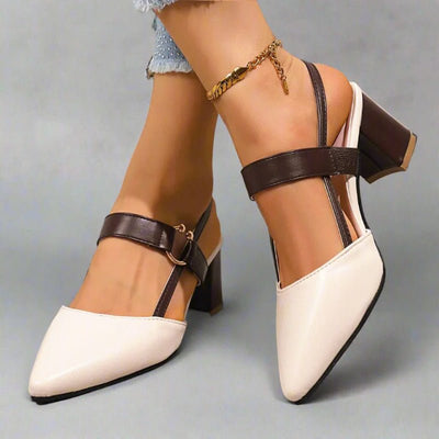 Nora pumps i läder