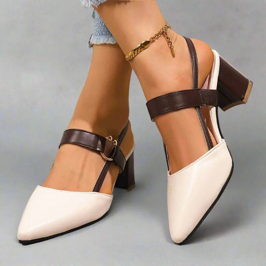Nora pumps i läder