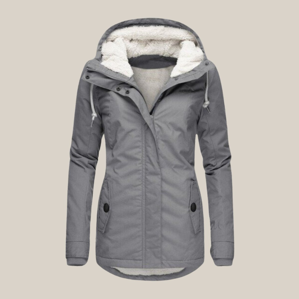 Leonie quiltad jacka i fleece
