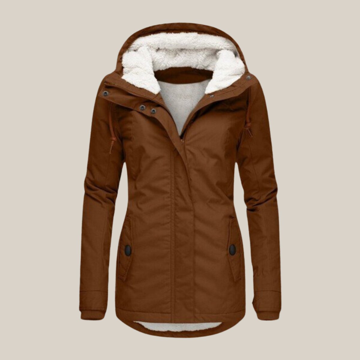 Leonie quiltad jacka i fleece