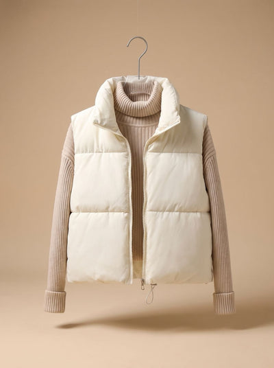 Annika väst med ståkrage