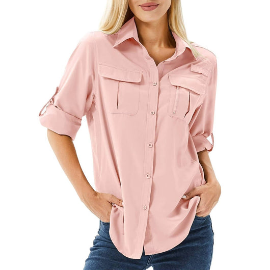 Sophie blus med långa ärmar – rosa