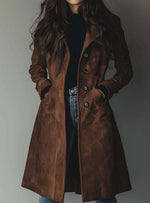 Lena trenchcoat i läder