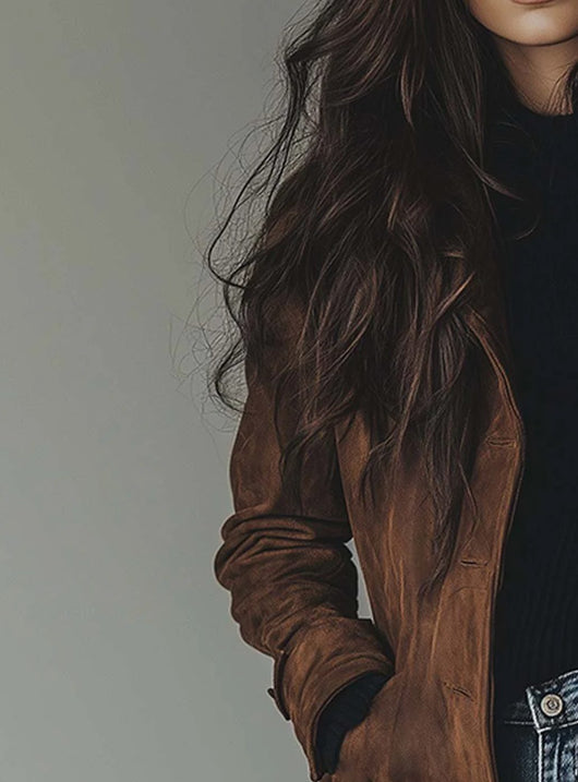 Lena trenchcoat i läder