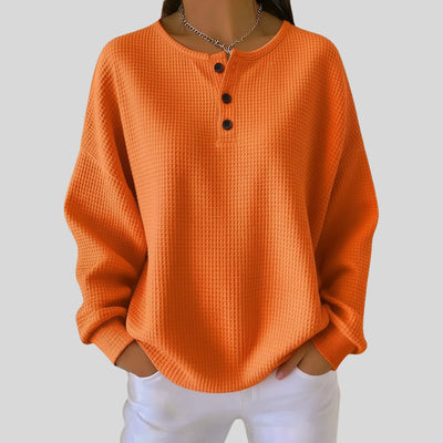 Elisabeth tröja i stickat – orange