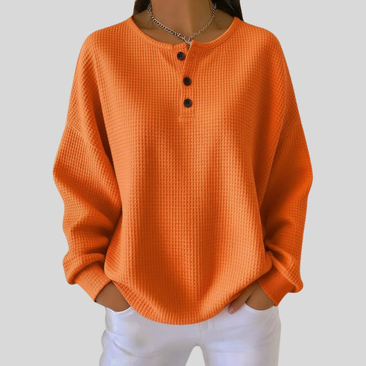 Elisabeth tröja i stickat – orange