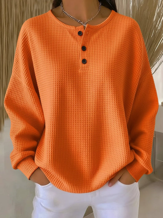 Elisabeth tröja i stickat – orange