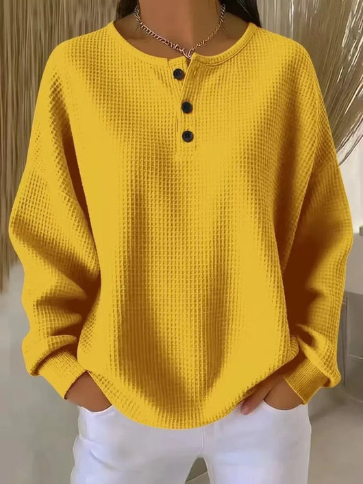 Elisabeth tröja i stickat – orange