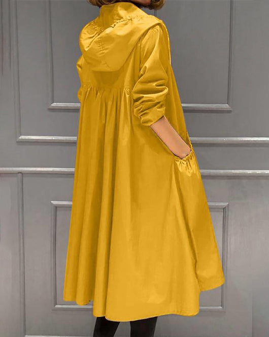 Charlotte trenchcoat med huva