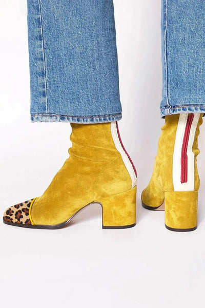 Luisa boots i läder – brun