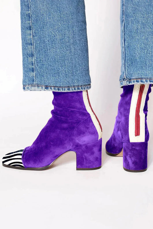 Luisa boots i läder – brun