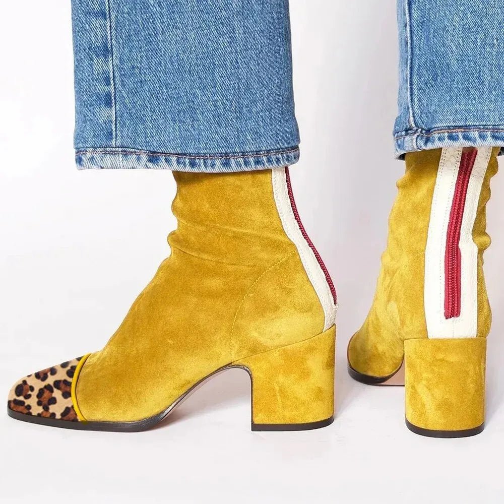 Luisa boots i läder – brun