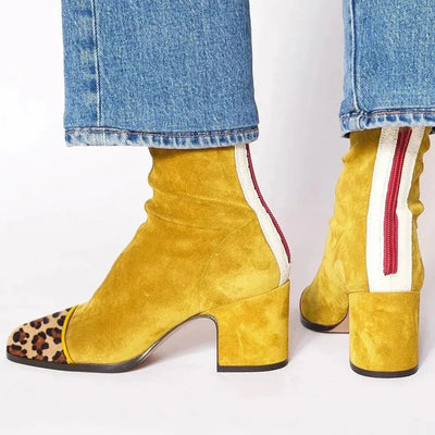 Luisa boots i läder – brun