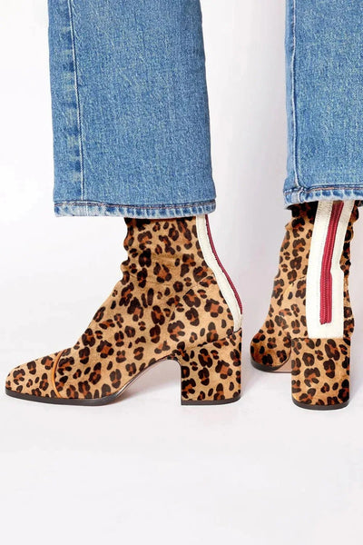 Luisa boots i läder – brun
