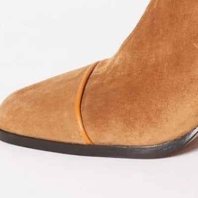 Luisa boots i läder – brun