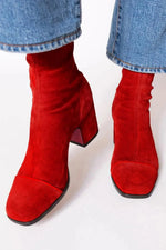 Luisa boots i läder – brun