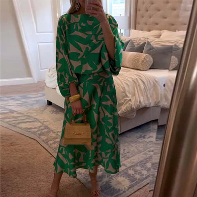 Mia set med blommönster